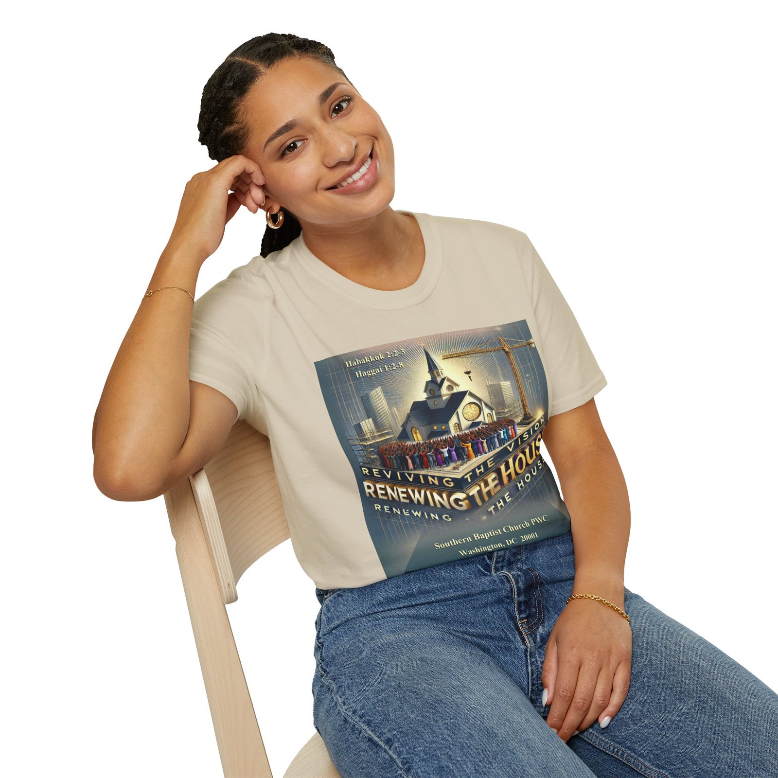 “Renewing The House” Unisex Softstyle T-Shirt - Image 3