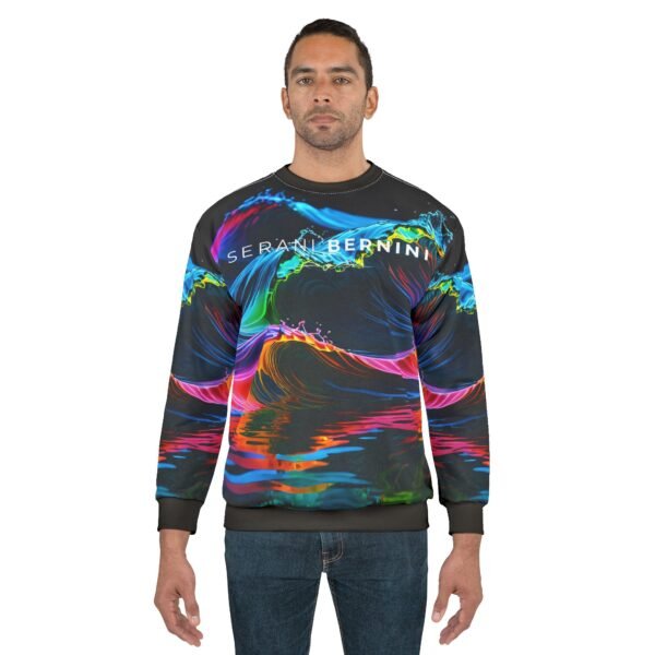 Fluorescent Water Waves Sweatshirt - Image 3