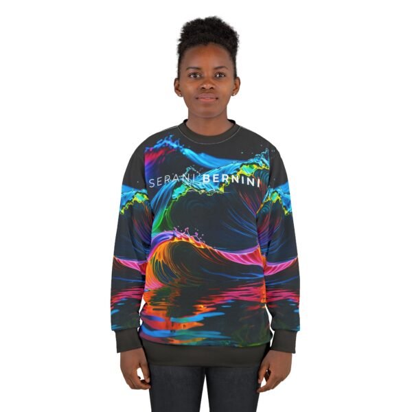 Fluorescent Water Waves Sweatshirt - Image 4