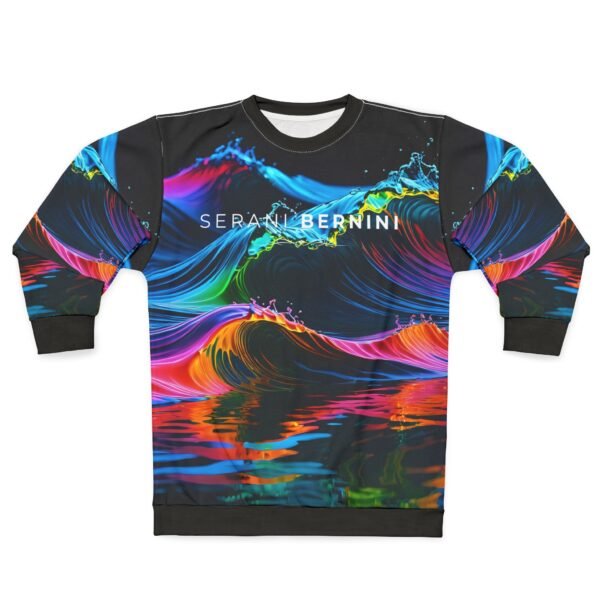 Fluorescent Water Waves Sweatshirt - Image 2